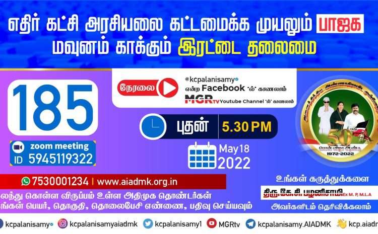  Zoom Meeting  – 18th May 2022