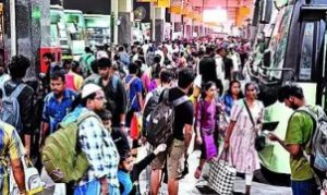 People choose to carpool this Pongal